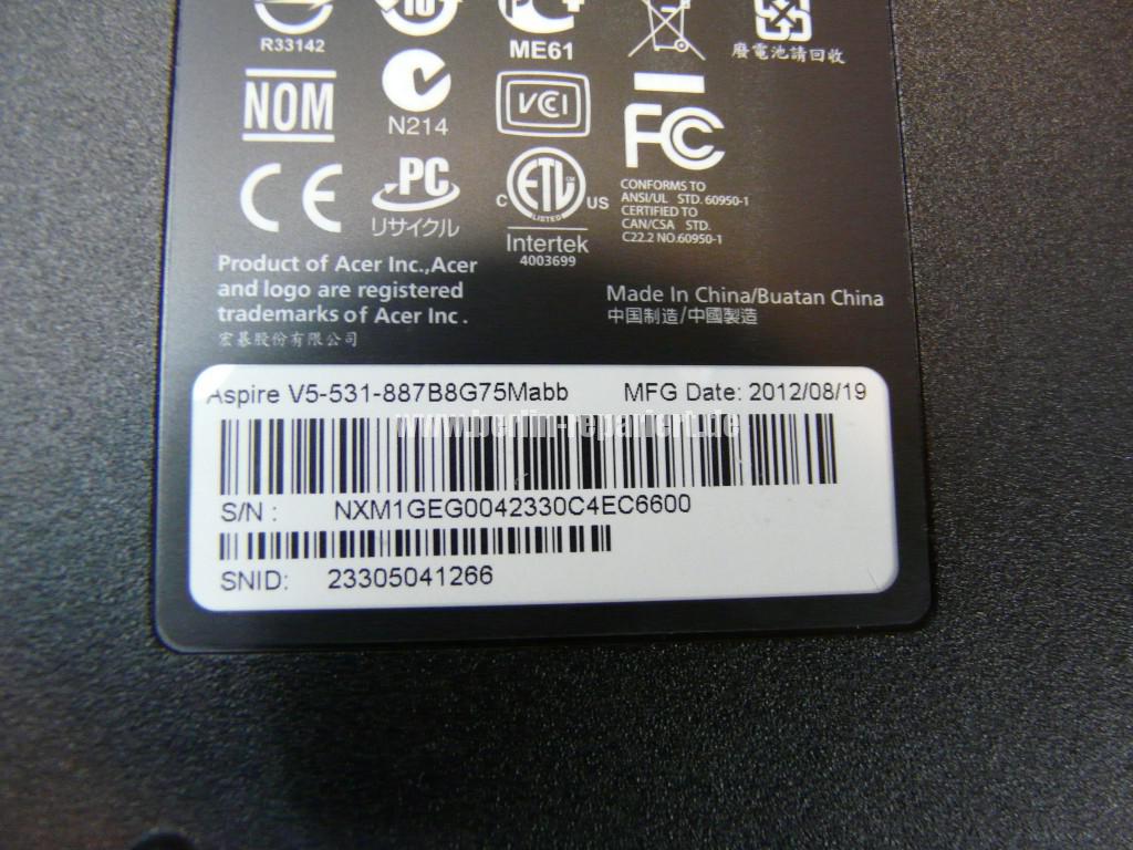 ACER Aspire V5-531, Display Defekt (9)