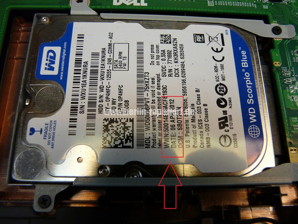 Dell Inspiron N7110, Operation System not found, HDD Defekt, WD Scorpio Blue (18)