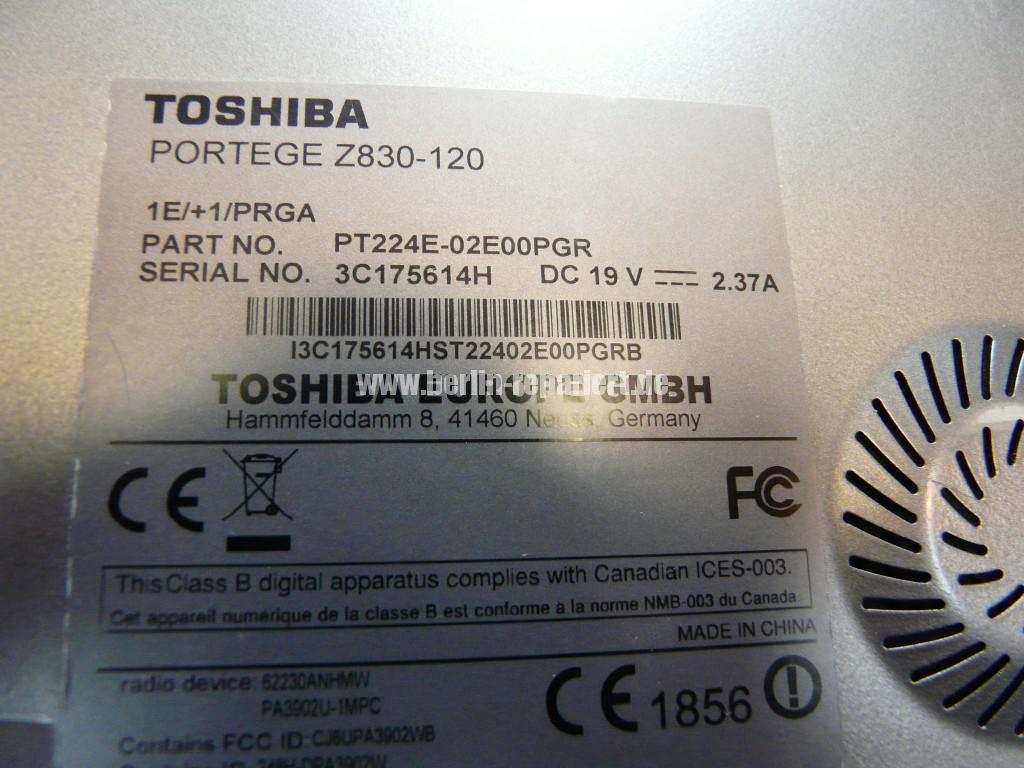 Toshiba Portege Z830-120, Netzbuchse Defekt (6)