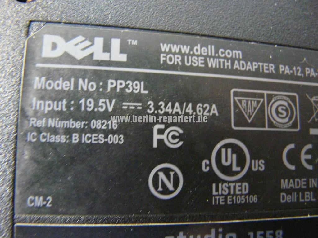 DELL Sudio 1558, Lüfter Defekt, Lüfter Reparieren, Lüfter Reinigen (21)