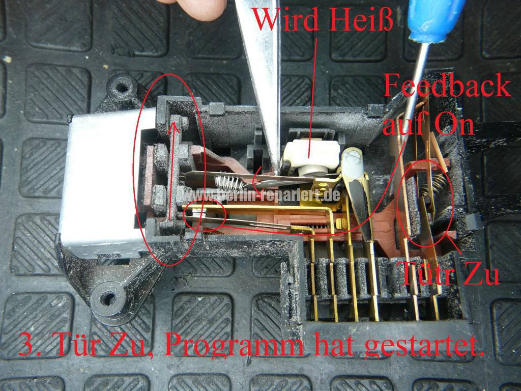 Waschmaschine Türverriegelung Schalter Defekt (2)