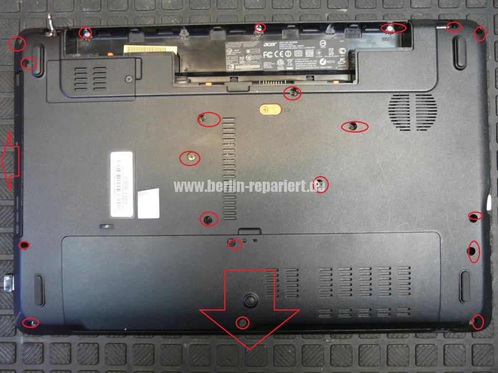 Acer Qualität, Acer E1 Scharniere Defekt, Reparieren (3)