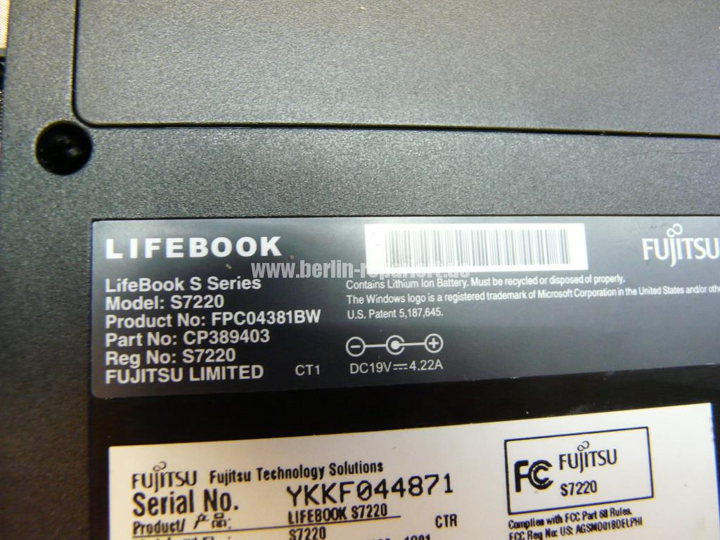 Fujitsu Lifebook S7220, Lüfter reinigen (9)