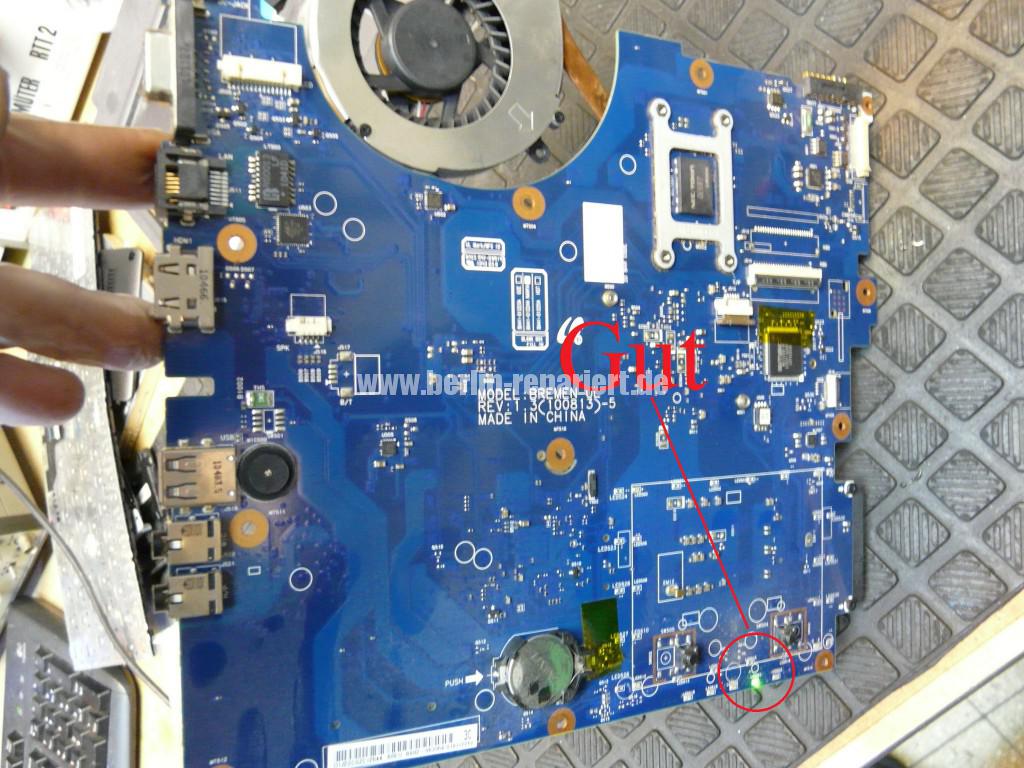 Samsung R530, Netzbuchse Durchgebrannt, Board Reparieren (16)