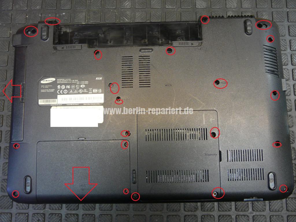 Samsung R530, Netzbuchse Durchgebrannt, Board Reparieren (2)