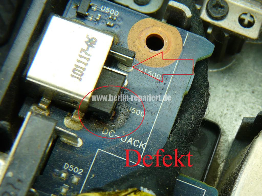 Samsung R530, Netzbuchse Durchgebrannt, Board Reparieren (8)