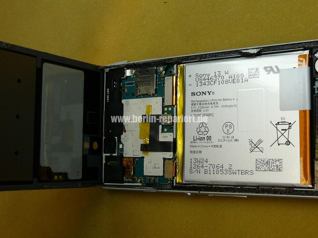 Sony Xperia Z3 Flüssigkeitschaden (4)