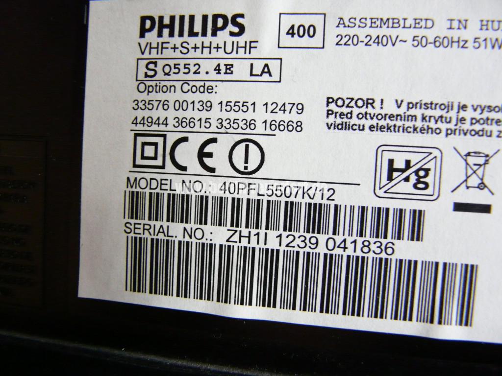 Philips 40PFL5507K, geht nicht an, keine Funktion (8)