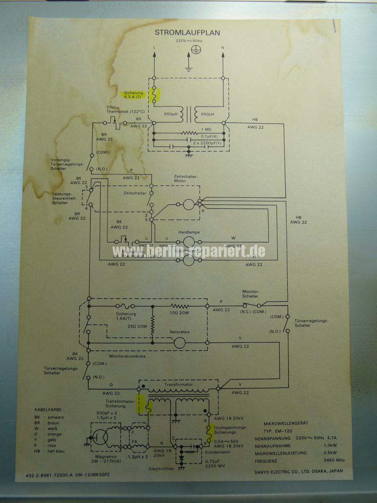 Sanyo EM120, keine Funktion (5)