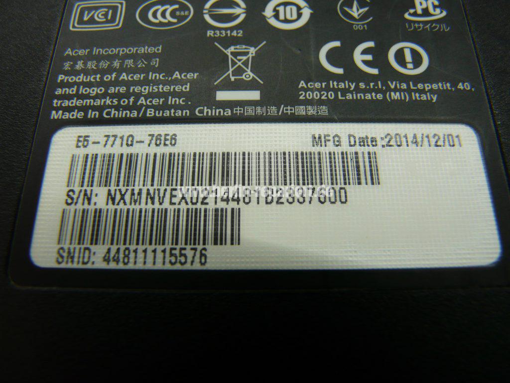 ACER E5-771, Startet nicht (8)