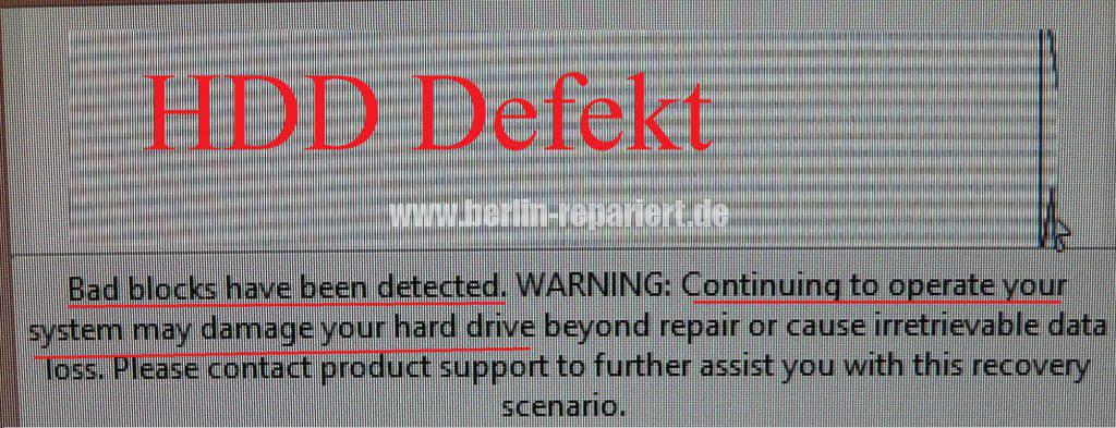 HDD Defekt