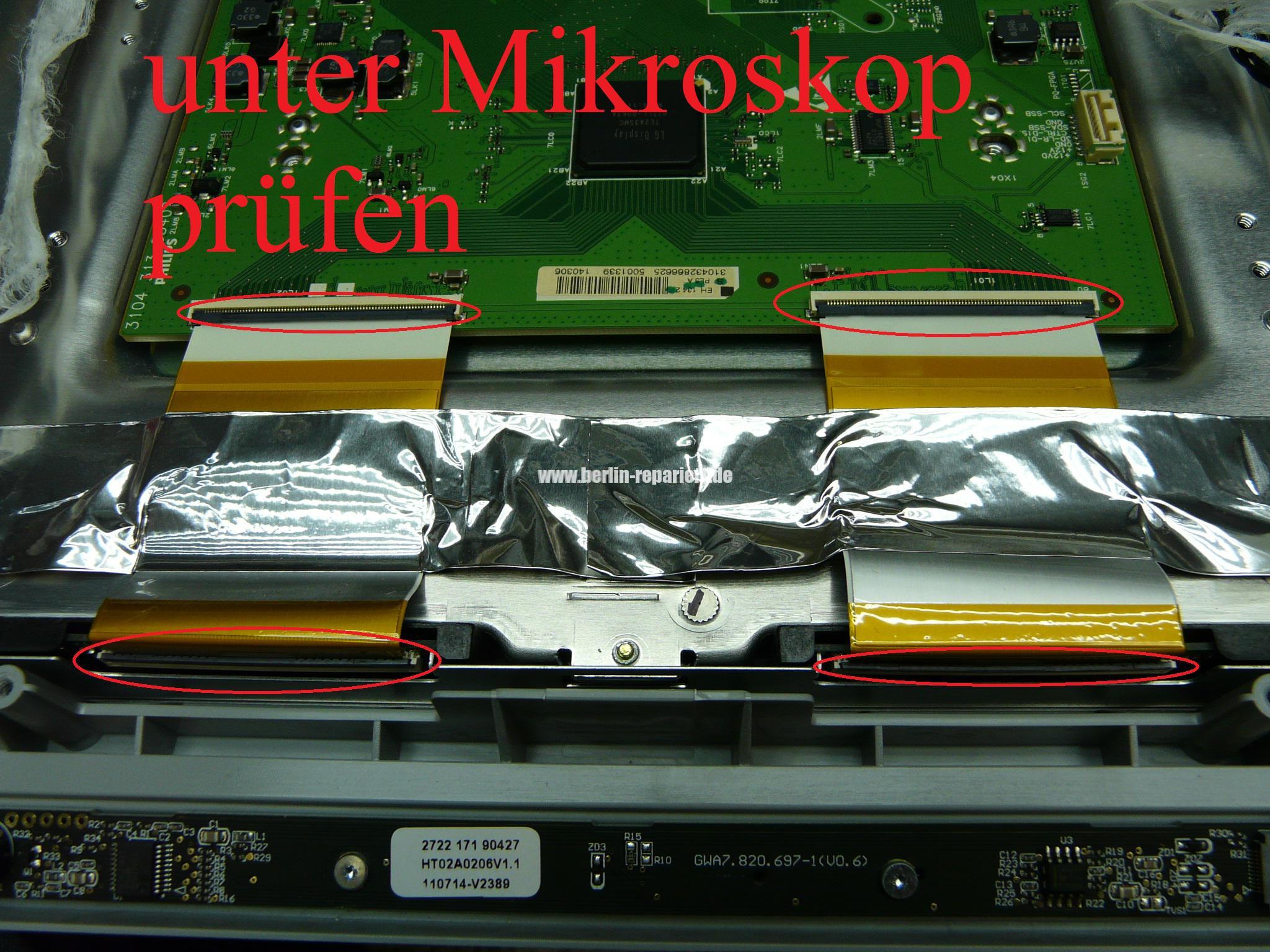 Philips 37PFL9606K/02, Zeitweise streifen in Bild, Bild geht weg und