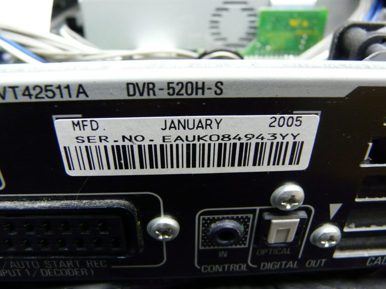 Pioneer DVR520HS no function after a long time, geht