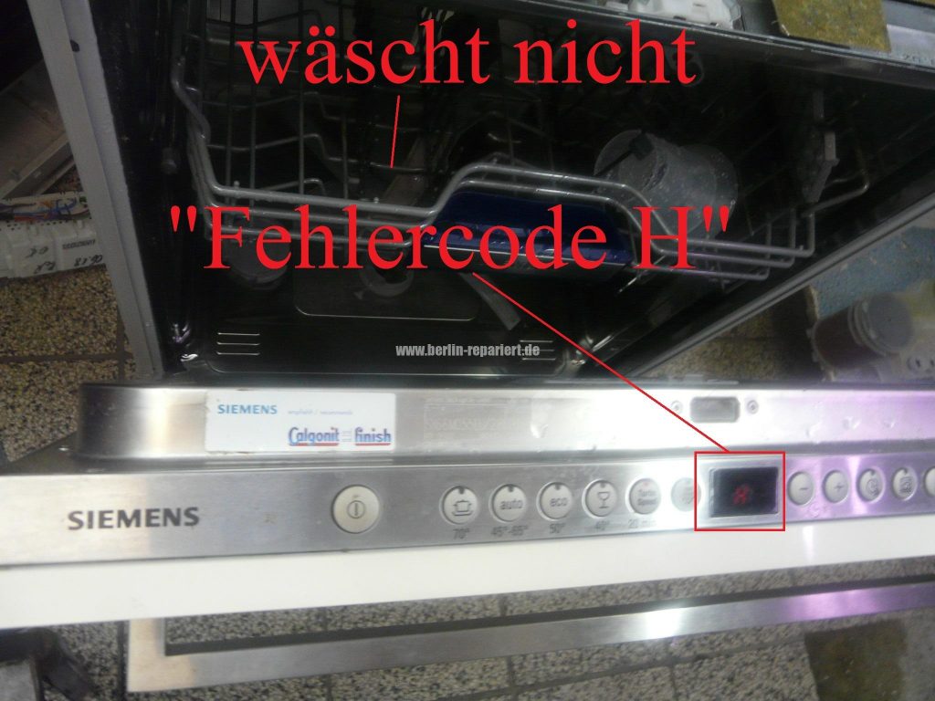 Siemens Geschirrspüler Fehlermeldung